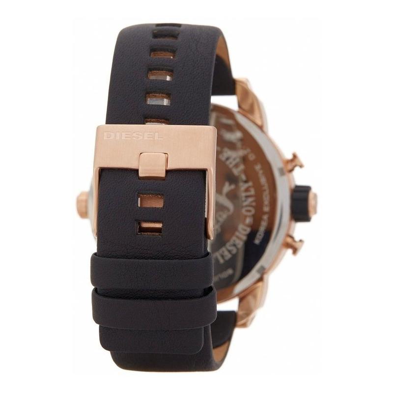  Shop Authentic Diesel Little Daddy Black & Gold Dial Black Leather StrapWatch For Men - DZ7282 - Luxxuri