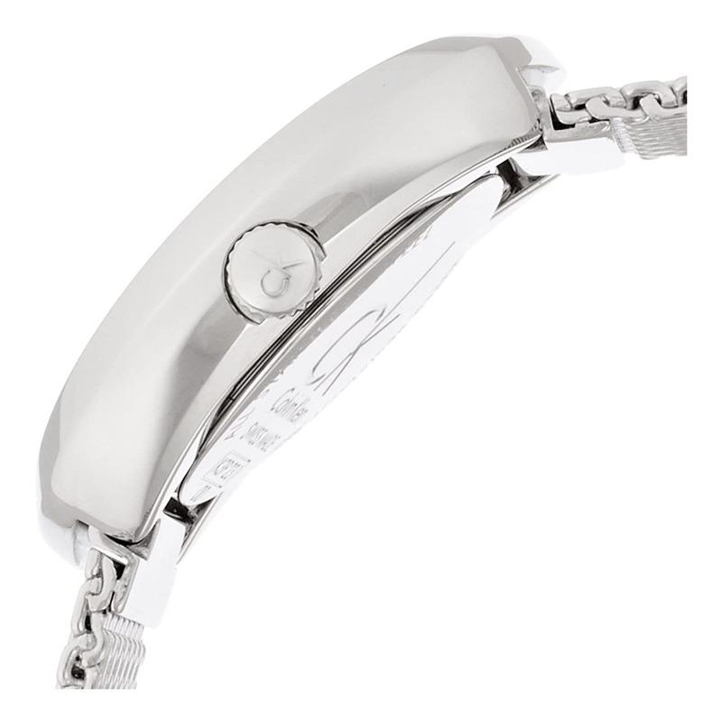  Shop Authentic Calvin Klein Incentive Silver Dial Silver Mesh Bracelet Watch for Women - K3P23126 - Luxxuri