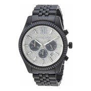  Shop Authentic Michael Kors Lexington Chronograph Crystals Silver Dial Black Steel Strap Watch for Men - MK8605 - Luxxuri