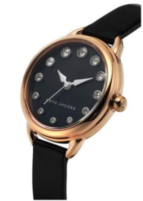 Shop Authentic Marc Jacobs Betty Mother of Pearl Black Dial Black Leather Strap Watch for Women - MJ1513 - Luxxuri