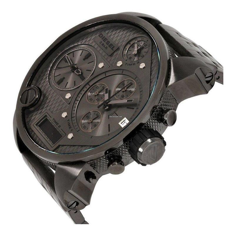  Shop Authentic Diesel Mr Daddy 1.0 Gray Dial Gray Stainless Steel Watch For Men - DZ7247 - Luxxuri