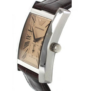  Shop Authentic Emporio Armani Classic Beige Dial Brown Leather Strap Watch For Women - AR0155 - Luxxuri