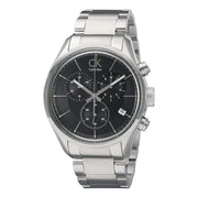  Shop Authentic Calvin Klein Masculine Chronograph Black Dial Silver Steel Strap Watch for Men - K2H27104 - Luxxuri