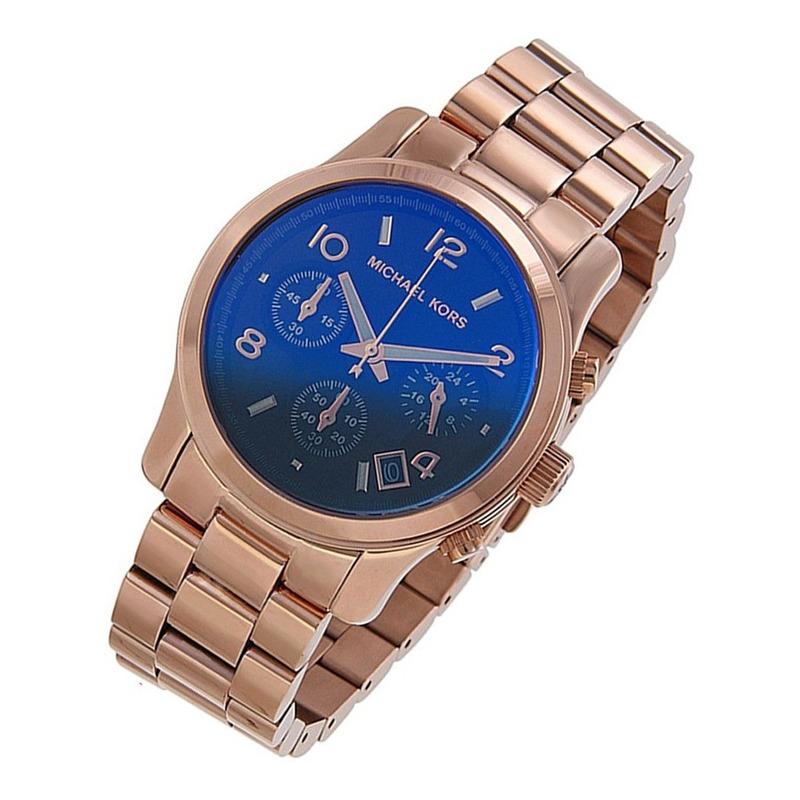  Shop Authentic Michael Kors Runway Iridescent Dial Rose Gold Steel Strap Watch for Women - MK5940 - Luxxuri