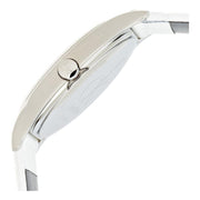  Shop Authentic Calvin Klein Skirt White Dial White Leather Strap Watch for Women - K2U231K6 - Luxxuri