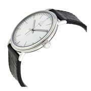  Shop Authentic Calvin Klein Surround Silver Dial Black Leather Strap Watch for Men - K3W211C6 - Luxxuri