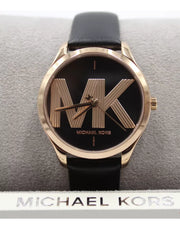  Shop Authentic Michael Kors Jaycie Quartz Black Dial Black Leather Strap Watch for Women - MK2860 - Luxxuri