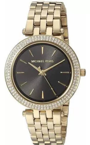  Shop Authentic Michael Kors Mini Darci Quartz Black Dial Gold Steel Strap Watch For Women - MK3738 - Luxxuri