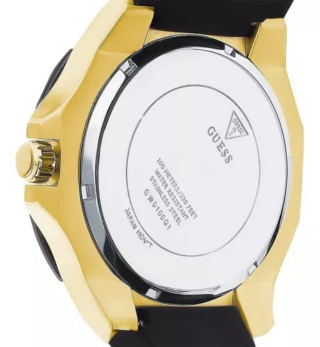  Shop Authentic Guess Genesis Chronograph Black Dial Black Silicone Strap Watch For Men - GW0100G1 - Luxxuri