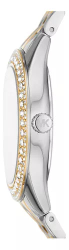  Shop Authentic Michael Kors Harlowe Three-Hand Crystals White Dial Two Tone Steel Strap Watch for Women - MK4811 - Luxxuri
