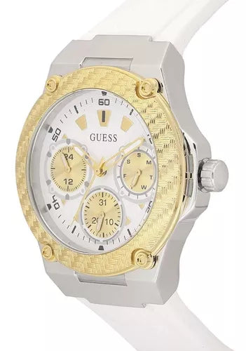  Shop Authentic Guess Zena Analog White Dial White Rubber Strap Watch For Women - W1094L1 - Luxxuri