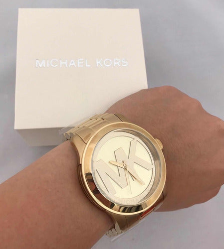  Shop Authentic Michael Kors Runway Gold Dial Gold Steel Strap Watch for Women - MK5473 - Luxxuri