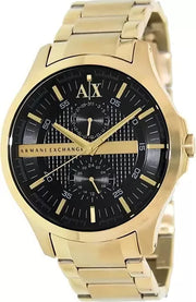  Shop Authentic Armani Exchange Hampton Chronograph Black Dial Gold Steel Strap Watch For Men - AX2122 - Luxxuri
