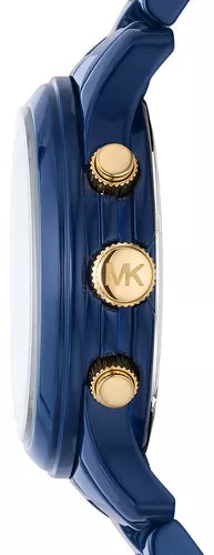  Shop Authentic Michael Kors Runway Analog Blue Dial Blue Steel Strap Watch for Women - MK7332 - Luxxuri