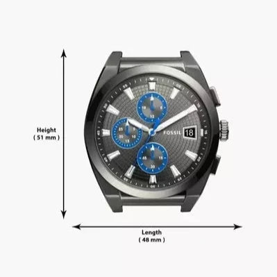 Shop Authentic Fossil Everett Chronograph Grey Dial Grey Steel Strap Watch for Men - FS5830 - Luxxuri