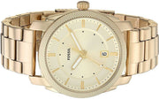  Shop Authentic Fossil Machine Gold Dial Gold Steel Strap Watch for Men - FS5264 - Luxxuri