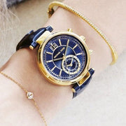  Shop Authentic Michael Kors Sawyer Blue Dial Blue Leather Strap Watch for Women - MK2425 - Luxxuri