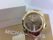  Shop Authentic Michael Kors Layton Rose Gold Dial Gold Stainless Steel Strap Watch for Women - MK6476 - Luxxuri