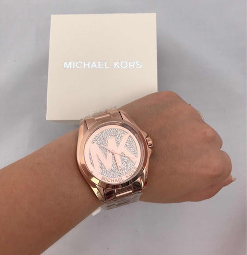  Shop Authentic Michael Kors Bradshaw Rose Gold Dial Rose Gold Steel Strap Watch for Women - MK6437 - Luxxuri
