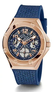  Shop Authentic Guess Asteria Multifunction Blue Dial Blue Rubber Strap Watch For Women - GW0620L3 - Luxxuri
