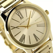  Shop Authentic Michael Kors Hartman Quartz Gold Dial Gold Steel Strap Watch For Women - MK3490 - Luxxuri