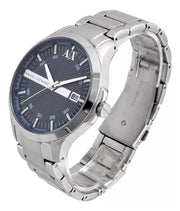  Shop Authentic Armani Exchange Hampton Chronograph Blue Dial Silver Steel Strap Watch For Men - AX2132 - Luxxuri