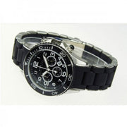  Shop Authentic Marc Jacobs Rock Chronograph Black Dial Black Silicone Strap Watch for Women - MBM2551 - Luxxuri