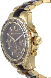  Shop Authentic Michael Kors Everest Chronograph Brown Dial Two Tone Steel Strap Watch For Women - MK6973 - Luxxuri