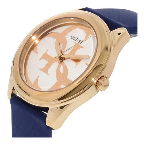  Shop Authentic Guess G Twist White Dial Blue Silicone Strap Watch For Women - W0911L6 - Luxxuri