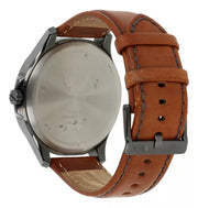  Shop Authentic Armani Exchange Hampton Chronograph Grey Dial Brown Leather Strap Watch For Men - AX2414 - Luxxuri