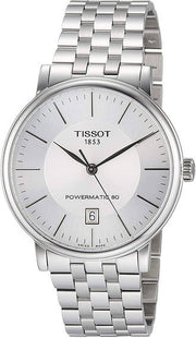  Shop Authentic Tissot T Classic Carson Premium Powermatic 80 White Dial Silver Steel Strap Watch For Men - T122.407.11.031.00 - Luxxuri