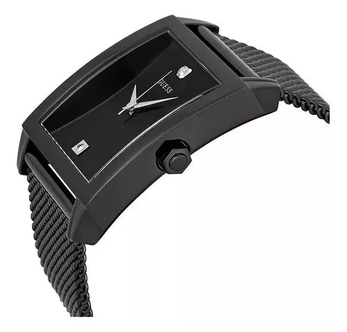  Shop Authentic Guess Diamonds Black Dial Black Mesh Strap Watch for Men - W0298G1 - Luxxuri