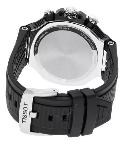  Shop Authentic Tissot T Race Chronograph White Dial Black Rubber Strap Watch For Men - T141.417.17.011.00 - Luxxuri