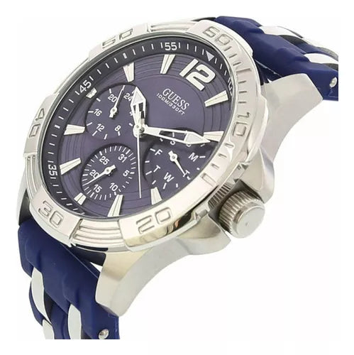  Shop Authentic Guess Oasis Multifunction Blue Dial Two Tone Steel Strap Watch for Men- W0366G2 - Luxxuri