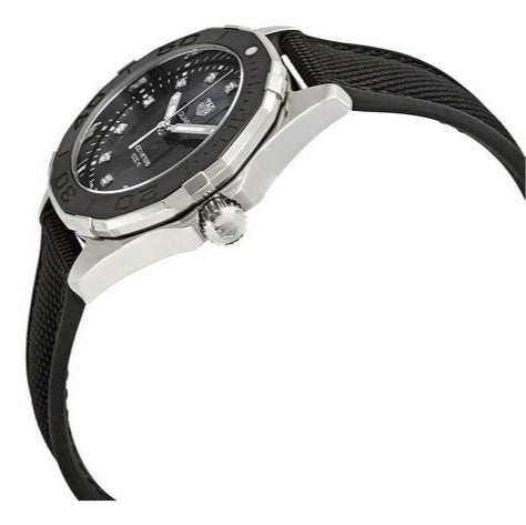  Shop Authentic Tag Heuer Aquaracer Quartz Mother of Pearl Black Dial Black NATO Strap Watch for Women - WAY131M.FT6092 - Luxxuri