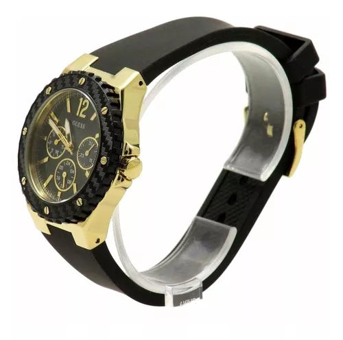  Shop Authentic Guess Overdrive Black Dial Black Rubber Strap Watch for Women - W0149L4 - Luxxuri