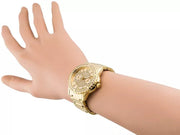  Shop Authentic Guess Sassy Analog Quartz Gold Dial Gold Steel Strap Watch For Women - W0705L2 - Luxxuri