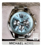  Shop Authentic Michael Kors Bradshaw Chronograph Blue Dial Silver Steel Strap Watch For Women - MK6099 - Luxxuri