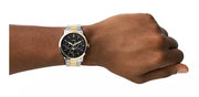  Shop Authentic Fossil Neutra Moonphase Multifunction Black Dial Two Tone Steel Strap Watch for Men - FS5906 - Luxxuri