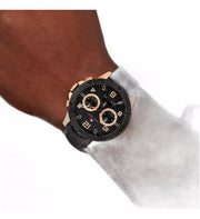  Shop Authentic Tommy Hilfiger Blaze Multifunction Black Dial Black Rubber Strap Watch For Men - 1792028 - Luxxuri