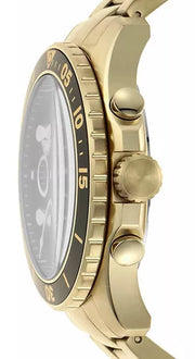  Shop Authentic Fossil FB-03 Chronograph Black Dial Gold Steel Strap Watch for Men - FS5727 - Luxxuri