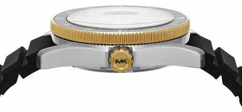  Shop Authentic Michael Kors Maritime Analog Green Dial Black Silicone Strap Watch for Men - MK9158 - Luxxuri
