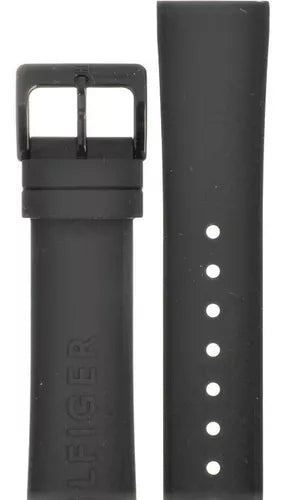  Shop Authentic Tommy Hilfiger Denim Black Dial Black Rubber Strap Watch for Men - 1791326 - Luxxuri