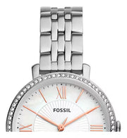  Shop Authentic Fossil Jacqueline Multifunction Moonphase White Dial Silver Steel Strap Watch for Women - ES5164 - Luxxuri