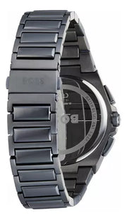  Shop Authentic Hugo Boss Steer Chronograph Quartz Grey Dial Grey Steel Strap Watch For Men - 1513996 - Luxxuri