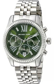  Shop Authentic Michael Kors Lexington Quartz Green Dial Silver Steel Strap Watch For Women - MK6222 - Luxxuri