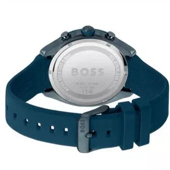  Shop Authentic Hugo Boss Velocity Chronograph Blue Dial Blue Rubber Strap Watch For Men - 1514061 - Luxxuri