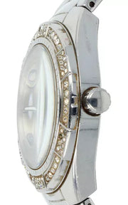  Shop Authentic Guess Luna Diamonds Silver Dial Silver Steel Strap Watch for Women - W0729L1 - Luxxuri