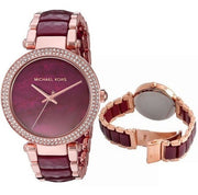  Shop Authentic Michael Kors Parker Maroon Dial Two Tone Steel Strap Watch for Women - MK6412 - Luxxuri
