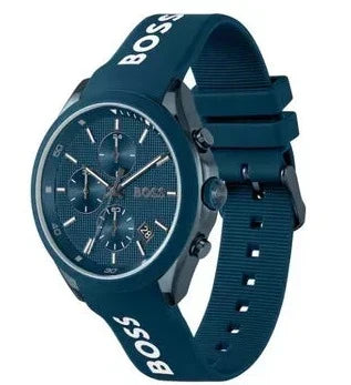  Shop Authentic Hugo Boss Velocity Chronograph Blue Dial Blue Rubber Strap Watch For Men - 1514061 - Luxxuri